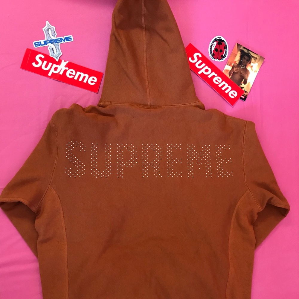 Supreme/ Studded Hooded Sweatshirt